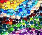 BTMIEY 500g Glue Down Irregular Tiny Mosaic Tile Hobbies Children Handmade by BTMIEY