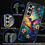 for Samsung Galaxy S23 Plus Case, Stained Glass Hummingbird Pattern Glossy 2 in - Image 5