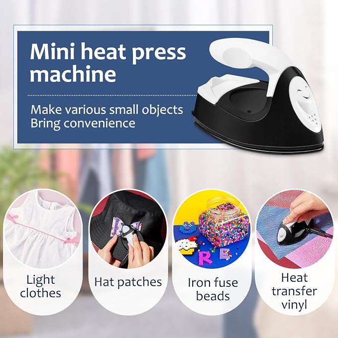 Honoson Mini Craft Iron Mini Heat Press Small Iron 3.93 x 2.36 x 2.76 in - Image 6