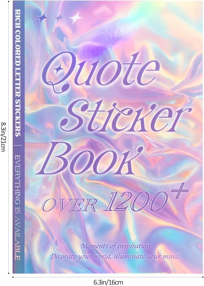 1200+ Pcs Quote Sticker for Journaling, Fun & Colorful Craft Letter Stickers - Image 9