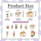 Enamel Food Charms Cute Assorted Food Pendants Sweet Dessert Charms - Image 2