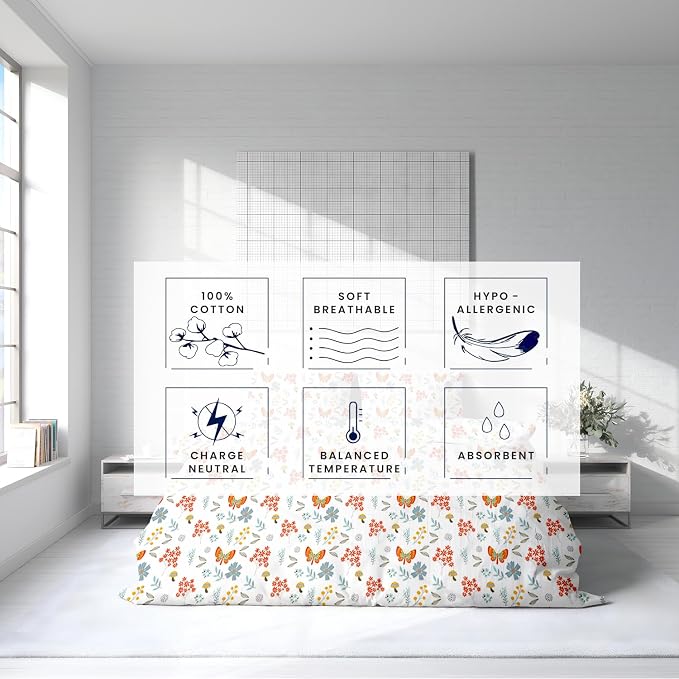 Kotton Culture 3 Pc Twin Size Duvet Cover Set- 100% Egyptian Cotton 600 TC - Image 5