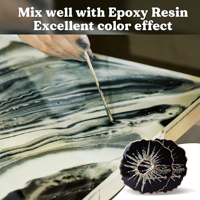 LET'S RESIN Black Epoxy Resin Pigment Paste, 100ml High Concentrated | Epoxy - Image 5
