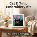 WUSARPLY Black Cat Stamped Cross Stitch Kits - Image 9