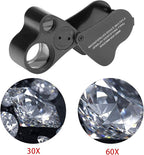 HMKIS Jewelers Loupe, 2 Pack Magnifying Glass - Image 8