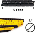 Electriduct 3 Inch Heavy Duty Spiral Wrap HDPE Flexible Plastic Cable Sleeve - Image 3