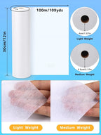 White Lightweight Fusible Interfacing - Image 2