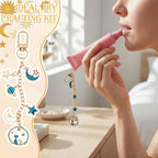 VioraWhite 457 Pcs Charms Lip Gloss Keychain Making Kit DIY Keychains Kit - Image 6