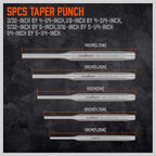 HORUSDY 16-Piece Punch and Chisel Set, Including Taper, Cold Chisels - Image 7
