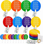 Cinrobiye 24 Pack Plastic Hand Fans Bulk, Colorful Handheld Cooling Fans by Cinrobiye