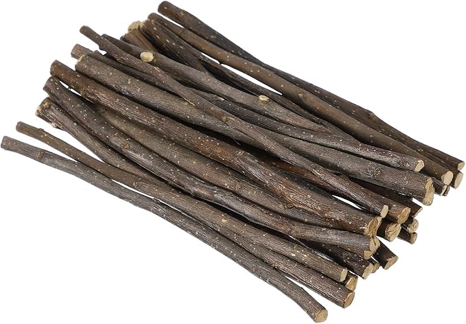 PATIKIL 25 Pcs 8inch Wood Log Sticks, 0.2-0.31inch in Diameter Natural Driftwood by PATIKIL