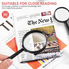 SenseYo 12 PCS Magnifying Glass 5X Mini Kids Magnifying Glass - Image 4