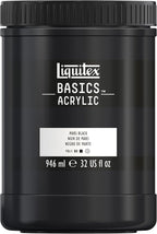 Liquitex BASICS Acrylic Paint, 946ml Jar, Mars Black by Liquitex