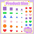 600Pcs Foam Stickers Foam Shape Stickers - Image 2