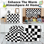 Black White Checkered Bulletin Board Paper Roll Black Plaid Bulletin Board - Image 6