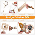 Wooden Insect Observation Kit for Kids, Insect Habitat Cage, Butterfly Net - Image 8