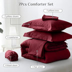 JOLLYVOGUE Full Comforter Set, Ultra-Soft Bed in a Bag Full Size 7 Pieces - Image 5