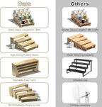 4 Set Wooden Tiered Risers Display Stands - Image 7