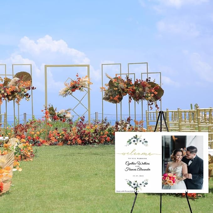 63" Easel Stand for Wedding Sign - Image 6