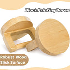 Tlence 2 Pack Block Printing Baren, 4 Inch Wood Barens - Image 3