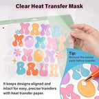 TECKWRAP Heat Transfer Mask for Heat Transfer Paper for T-Shirts 15PCS - Image 5