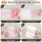VINYL FROG Matte Princess Pink Permanent Vinyl Roll 12" x10ft 001 Vinyl | - Image 2