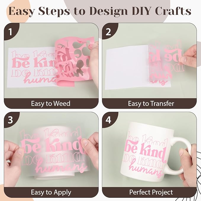 VINYL FROG Matte Princess Pink Permanent Vinyl Roll 12" x10ft 001 Vinyl | - Image 2