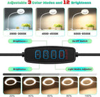 10X Magnifying Glass with Light, Clip on Mganifier with Light, 48 LED Desk Lmap - Image 3