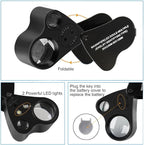 HMKIS Jewelers Loupe, 2 Pack Magnifying Glass - Image 4