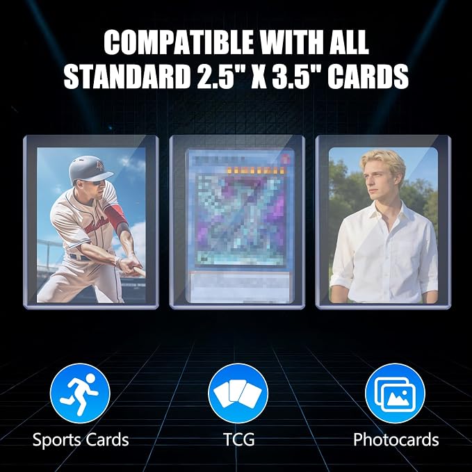 DEDC 50 Top loaders and Soft Penny Sleeves Bundle, Baseball Sports Cards & - Image 8