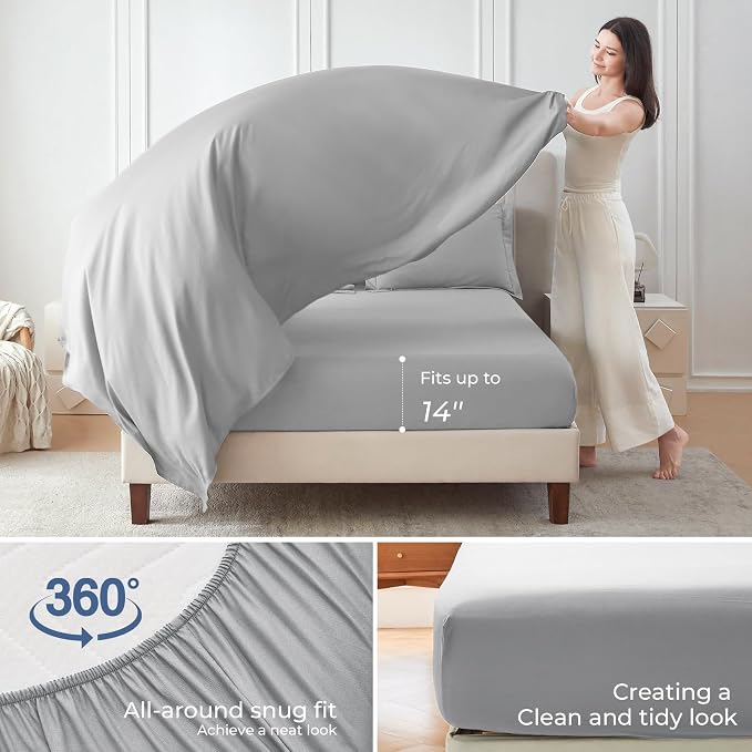 Sasttie Full Size Comforter Sets, 7 Pieces Bed in a Bag Full, Complete Bedding - Image 4