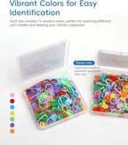 100PCS Crochet Stitch Markers by Flickzo – Locking Stitch Markers - Image 3