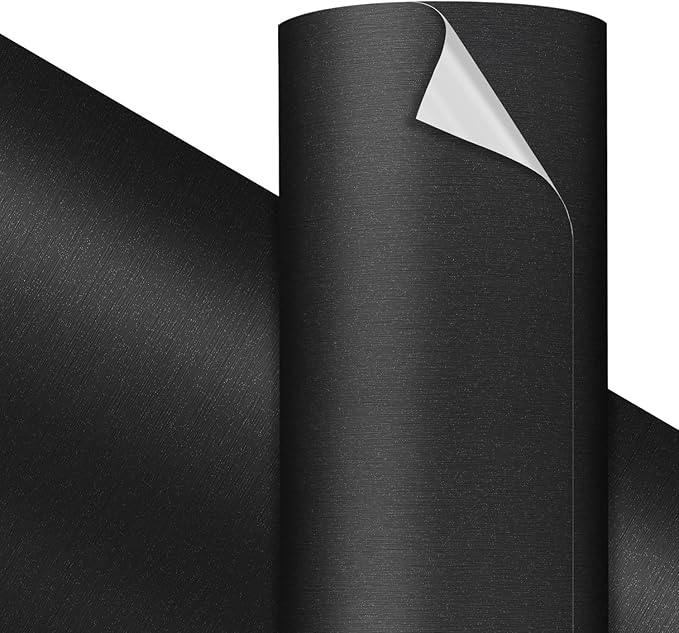 VViViD Premium Black Brushed Craft Vinyl Roll 1ft x 5ft – Bubble-Free Air by VVIVIDVINYL