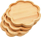 4PCS Mosaic Bamboo Coasters for Crafts, Blank Base Trays, Drinking Cup Coaster - Image 7