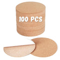 Self-Adhesive Cork Sheets for DIY Coasters, 4 Inch Round, Strong Adhesive-Backed by KITLAB