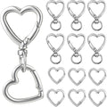 12 Pcs Heart Swivel Spring Clasps，Metal Spring Key Chain Hook Clasps，Clip by Unknown