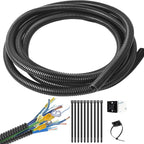 1/2 Inch Wire Loom Split Tubing - 10 ft Cord Protector Electric Wires Covers by ALLWIN