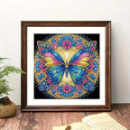 OJTOYART Colorful Butterfly Special Shaped Diamond Painting Kits, 5D Diamond - Image 2