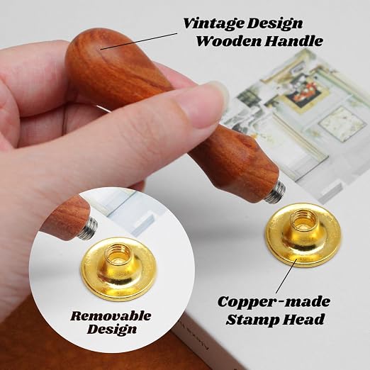 Wax Seal Stamp Kit, DIY Crafts, Greeting Cards, Gift Decoration - Image 5