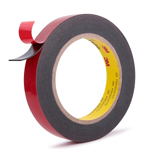 3M Automotive Acrylic Plus Tape, 0.79" x 18Ft, Dark Gray | Double Sided Tape by AdhesiveTapeAppliedtoLife