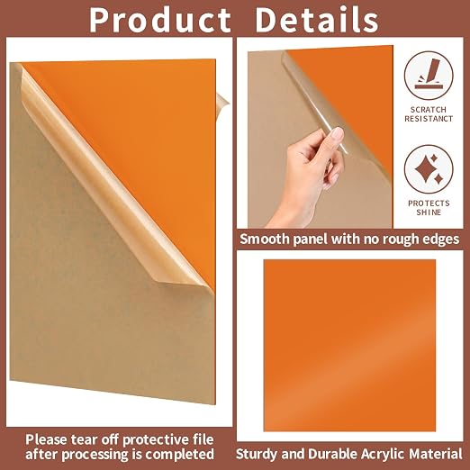 1/8 Thick 10 x 10 inch Acrylic Sheets - Image 4