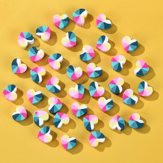 100pcs Mixed Polymer Clay Spacer Beads - Image 2