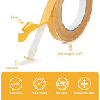 Double Sided Tape, 0.6IN x 66FT Mesh Double Stick Adhesive Tape - Image 5