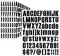 810 Piece 10 Sheet Letter Stickers by Llewyn