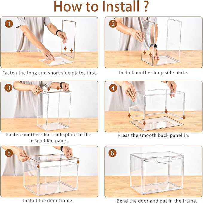 Stackable Acrylic Display Case, Storage Boxes/Bins - Image 7