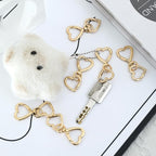 12 Pcs Heart Swivel Spring Clasps，Metal Spring Key Chain Hook Clasps，Clip - Image 5
