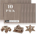 10 Pack Walnut Plywood Sheets 12x12x1/8 Inch, 3mm Plywood by VKIZA