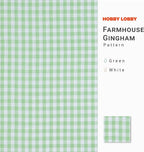 Hobby Lobby Farmhouse Gingham Cotton Calico Fabric, 1 Yard | Precut Fabric - Image 2