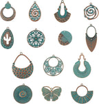 14Pcs Vintage Turquoise Charms - Image 7