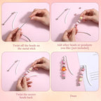 40pcs Beadable Bookmarks DIY Metal Blank Bar Bookmark - Image 3
